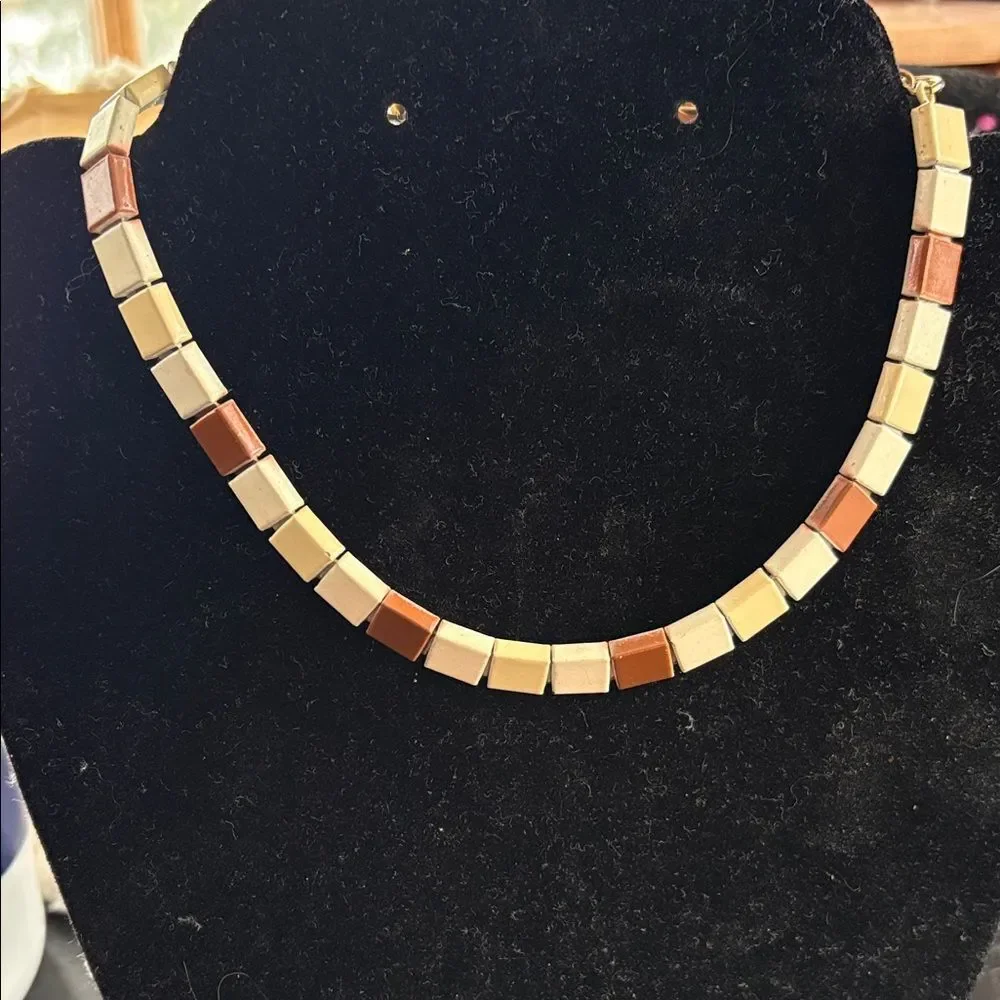Vintage Stone Choker Necklace
